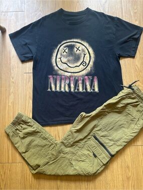 Nirvana matching outfit sz. XL and L. Barely wore this outfit, EUC!